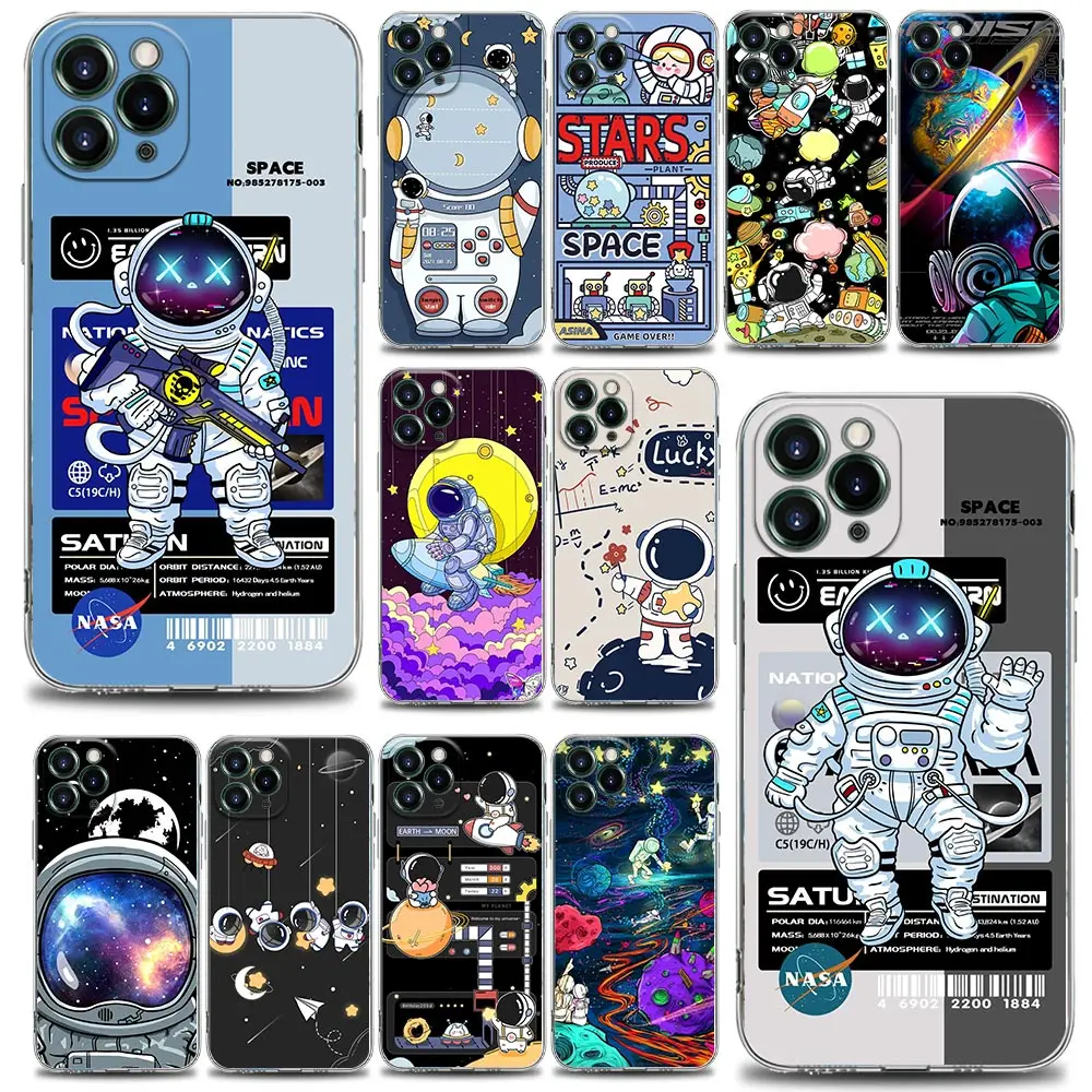 Cute Cartoon Astronaut Star Space Funda iphone 11 Case for iPhone 14 13 12 11 Pro Max Cases SE XR XS 7 8 6s 14 Plus Clear Cover 
Cute Cartoon Astronaut Star Space Funda iphone 11 Case for iPhone 14 13 12 11 Pro Max Cases SE XR XS 7 8 6s 14 Plus Clear Cover