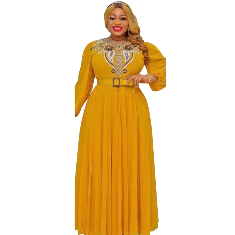 African Dresses For Women 2022 Summer O-Neck Sexy Party Pleated Dress Muslim Abaya Tunic Night Club Long Sleeve Maxi Dresses
African Dresses For Women 2022 Summer O-Neck Sexy Party Pleated Dress Muslim Abaya Tunic Night Club Long Sleeve Maxi Dresses