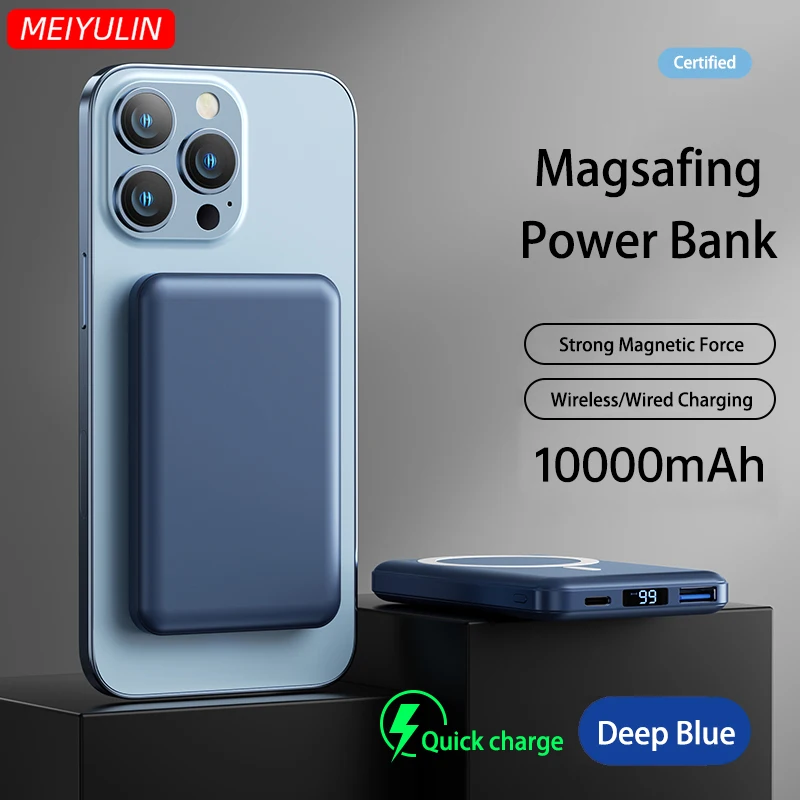 10000mah Portable Magnetic Power Bank Wireless Charger PD Fast Charging Universal External Battery For IPhone 13 12 Pro Xiaomi
10000mah Portable Magnetic Power Bank Wireless Charger PD Fast Charging Universal External Battery For IPhone 13 12 Pro Xiaomi