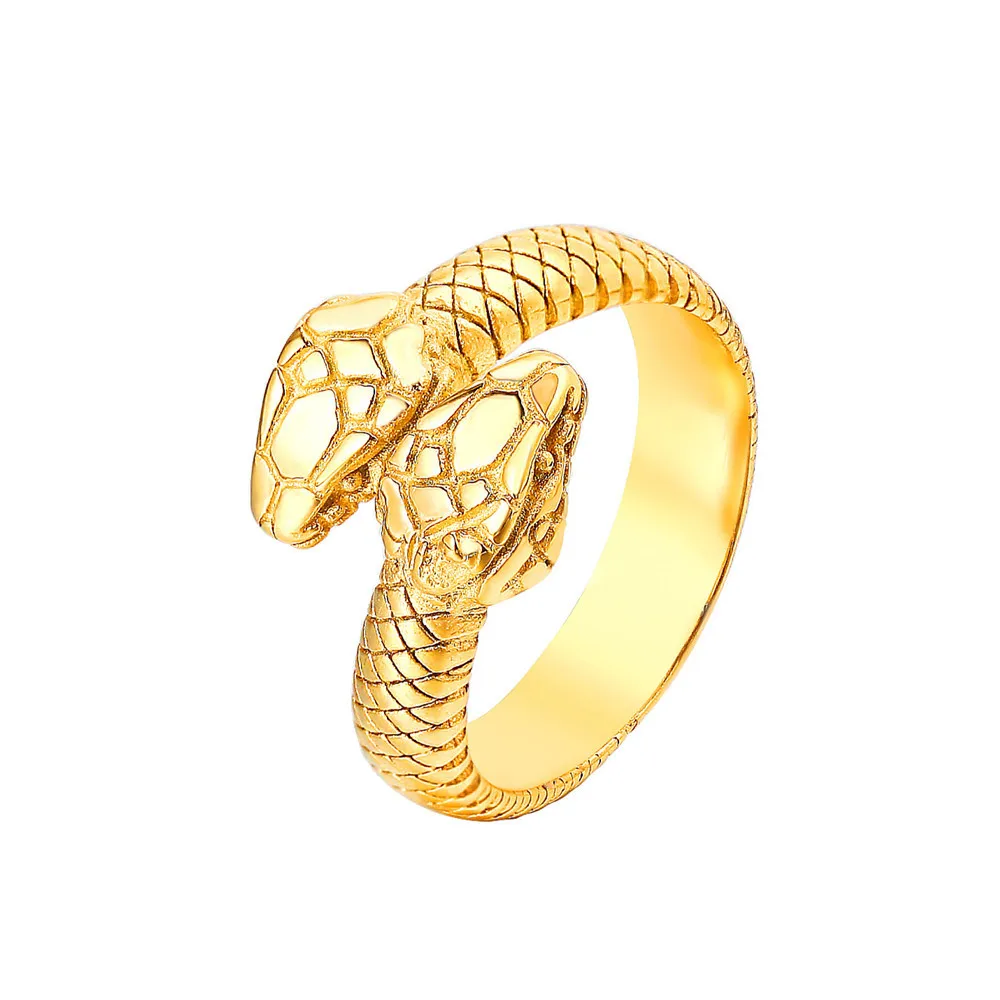Vintage Double Snake Head Twist Rings For Women Men Punk Accessories Gothic Stainless Steel Jewelry Best Sellers 2022 Products
Vintage Double Snake Head Twist Rings For Women Men Punk Accessories Gothic Stainless Steel Jewelry Best Sellers 2022 Products