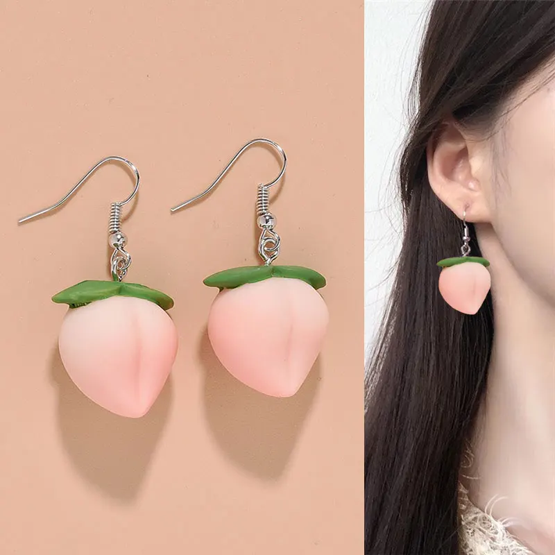 Funny Cute Artificial Food Fruit Earrings Women Korean Red Chilli Peach Watermelon Lemon Pendant Drop Earrings Fashion Jewelry
Funny Cute Artificial Food Fruit Earrings Women Korean Red Chilli Peach Watermelon Lemon Pendant Drop Earrings Fashion Jewelry