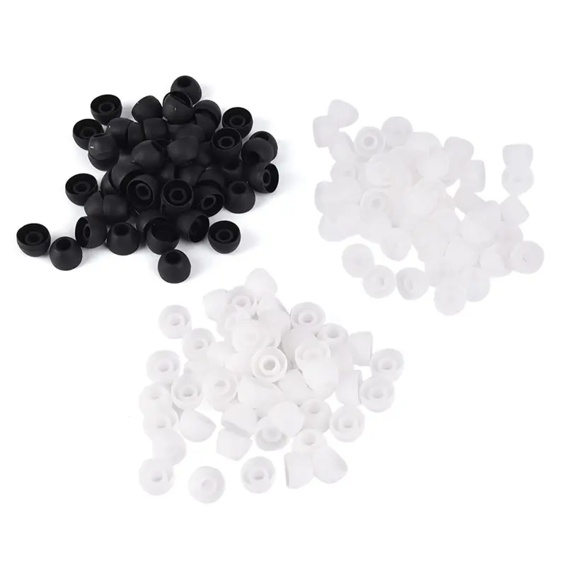 

50pcs/lot Soft Silicon Ear Tip Cover Replacement Earbud Covers For HTC In-Ear Headphones Earphones Accessories