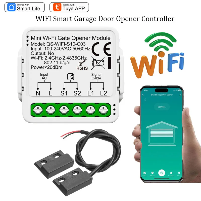 Smart Garage Door Opener Controller S10 luxuglow
Smart Garage Door Opener Controller S10 luxuglow