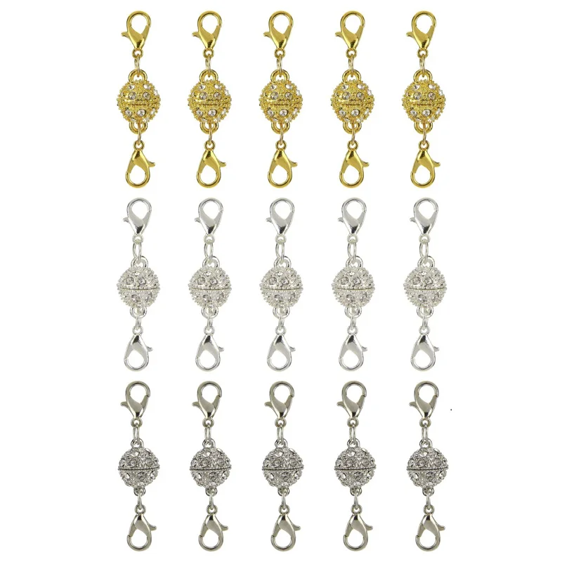 Rhinestone Paved Round Ball Magnet Clasps Hooks Bracelet Necklace Strong Magnetic Connectors Clasps For DIY Jewelry Making 
Rhinestone Paved Round Ball Magnet Clasps Hooks Bracelet Necklace Strong Magnetic Connectors Clasps For DIY Jewelry Making