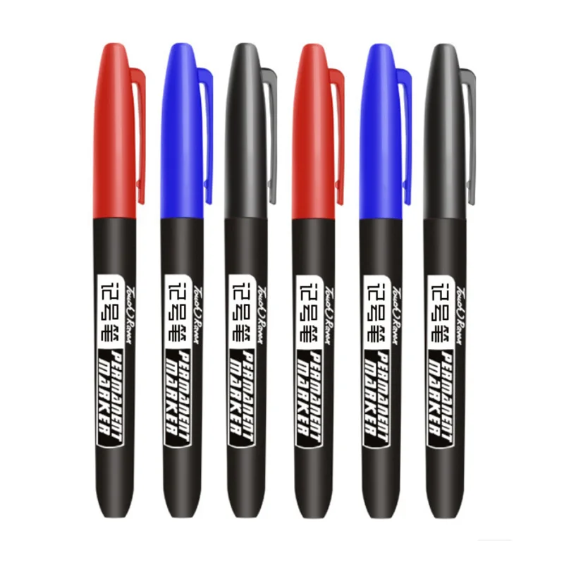 3 pcs/Set Permanent Marker Pen Waterproof Ink Fine Point Black Blue Red Oil Ink 1.5mm Round Toe Fine Color Marker Pens
3 pcs/Set Permanent Marker Pen Waterproof Ink Fine Point Black Blue Red Oil Ink 1.5mm Round Toe Fine Color Marker Pens