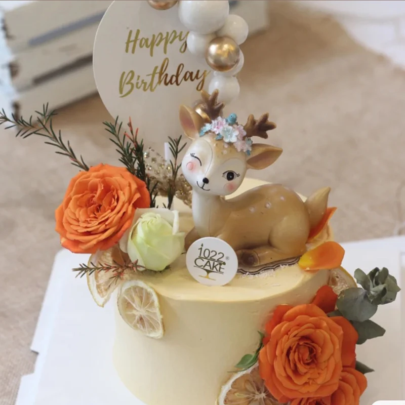 Sika Deer Resin Birthday Deer Cake Topper Toys for Baby Children Girls Cupcake Gifts Cake Decorating Animal Decor Supplies
Sika Deer Resin Birthday Deer Cake Topper Toys for Baby Children Girls Cupcake Gifts Cake Decorating Animal Decor Supplies