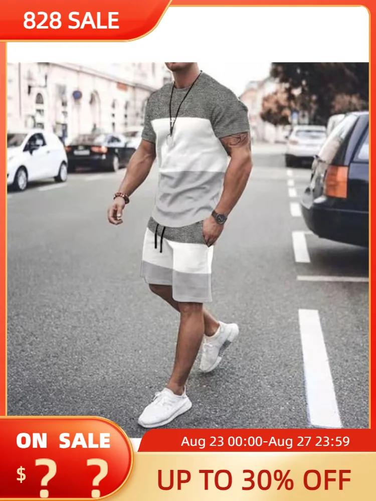 3D Casual Men's T-shirt Set Sportswear For Male Oversized Clothing Short Sleeve Shorts Suit Men T-shirt Suit Summer Beach Shorts
3D Casual Men's T-shirt Set Sportswear For Male Oversized Clothing Short Sleeve Shorts Suit Men T-shirt Suit Summer Beach Shorts