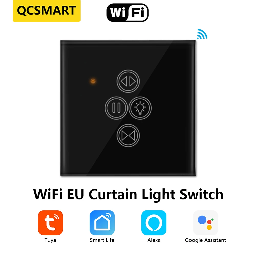 QCSMART Туя Wi-Fi выключатель штор
QCSMART Туя Wi-Fi выключатель штор