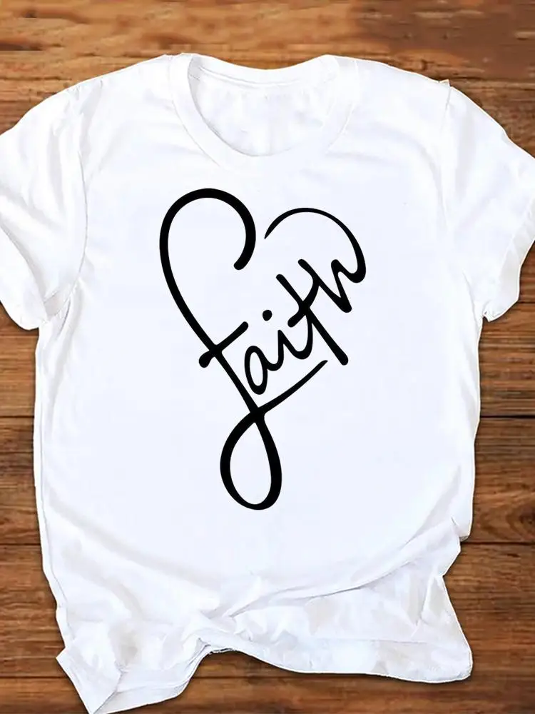 Ladies Women Graphic Tees Short Sleeve Cartoon Summer Fashion Tshirts Tops Faith Trend 90s Trend Cute Wear Vacation T-Shirt
Ladies Women Graphic Tees Short Sleeve Cartoon Summer Fashion Tshirts Tops Faith Trend 90s Trend Cute Wear Vacation T-Shirt