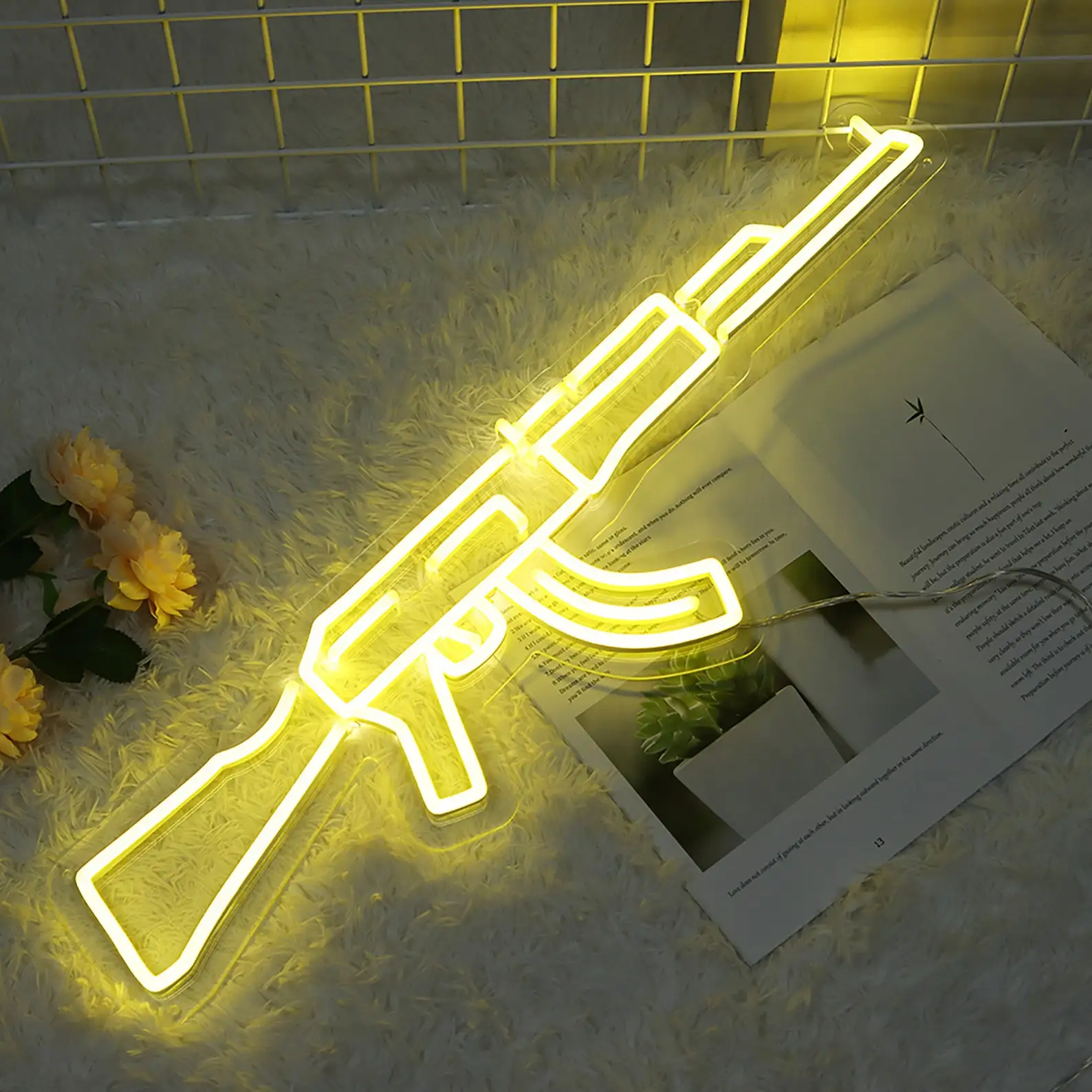AK47 Gun Neon Sign For Wall Game Room Decoration | Vintage Neon Sign | GAME ROOM Neon Sign | Gun Gifts | Gift For Boyfriend
AK47 Gun Neon Sign For Wall Game Room Decoration | Vintage Neon Sign | GAME ROOM Neon Sign | Gun Gifts | Gift For Boyfriend