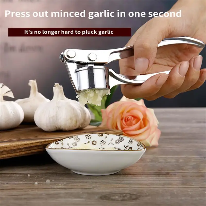 

Stainless Steel Garlic Masher Kitchen Vegetable Cooking Extruder Manual Ginger Manual Garlic Grinder Tool Kitchen Accessories