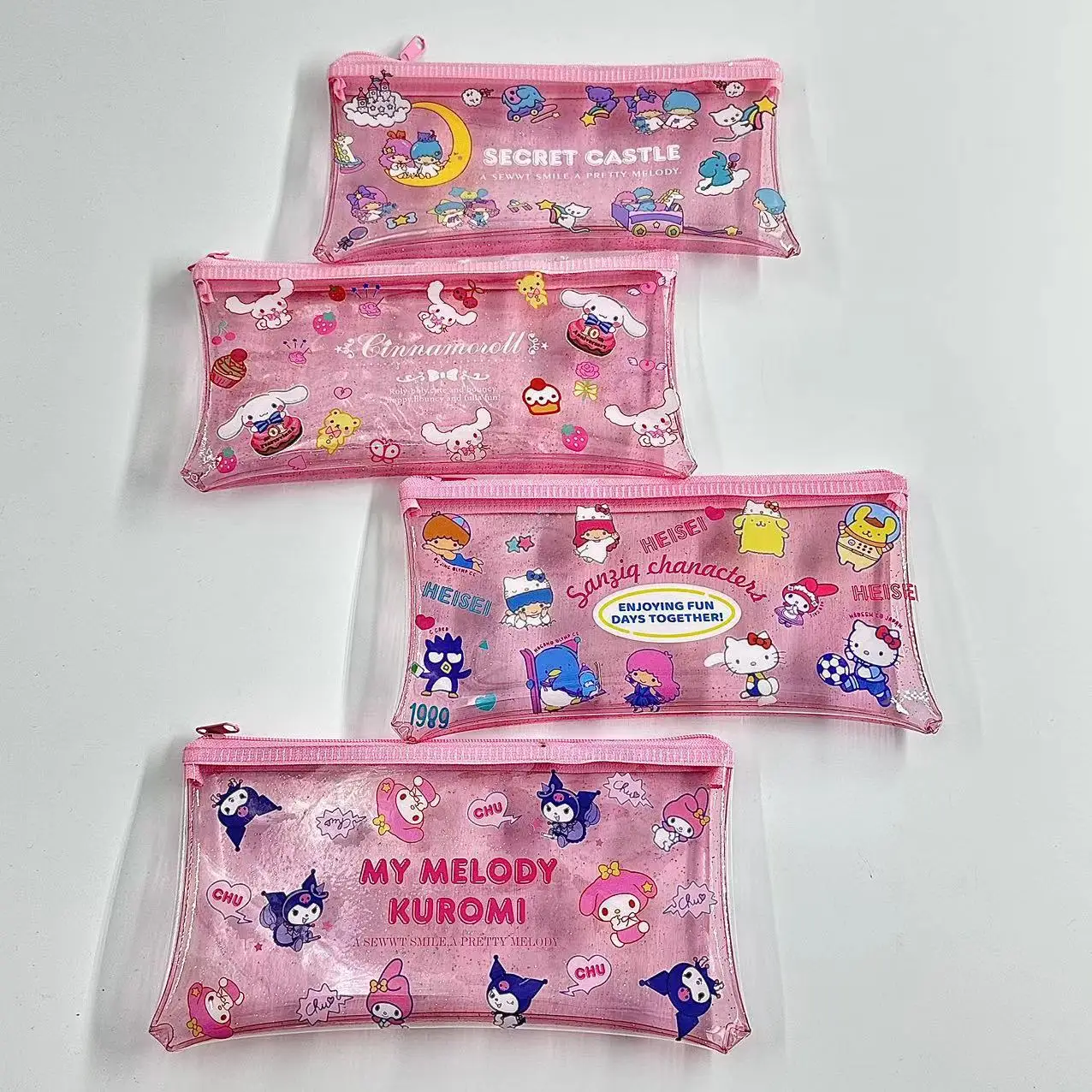 Anime Sanrio Pencil Bags Cartoon Twin Stars Cinnamoroll Cute Pvc Student Pencil Case Children Learning Stationery Supplies Gift
Anime Sanrio Pencil Bags Cartoon Twin Stars Cinnamoroll Cute Pvc Student Pencil Case Children Learning Stationery Supplies Gift