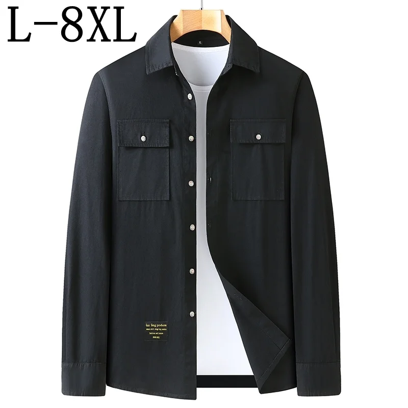 7XL 8XL 6XL 100% Cotton Shirt For Men 2023 New Autumn Long Sleeve Classic Mens Shirts Oversized Loose Casual chemise homme
7XL 8XL 6XL 100% Cotton Shirt For Men 2023 New Autumn Long Sleeve Classic Mens Shirts Oversized Loose Casual chemise homme