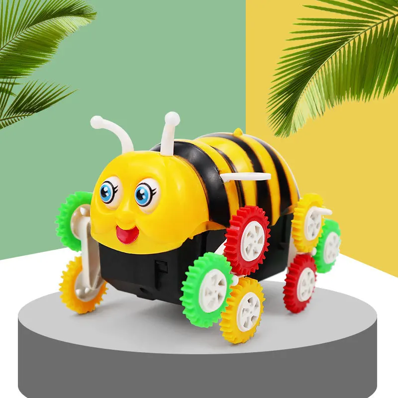 Bee Tumbling Car Electric Stunt Tumbling Small Bee Automatic Flipping Bucket Turning Children's Toy Car Model Kids Gift
Bee Tumbling Car Electric Stunt Tumbling Small Bee Automatic Flipping Bucket Turning Children's Toy Car Model Kids Gift