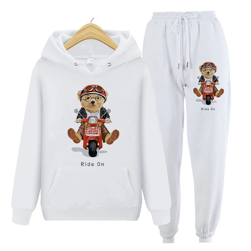 Hip Hop Bear Pattern Print Men Women Tracksuit Sets Casual Hoodie And Pants 2pcs Sets Oversized Sweatshirt Fashion Men Clothing
Hip Hop Bear Pattern Print Men Women Tracksuit Sets Casual Hoodie And Pants 2pcs Sets Oversized Sweatshirt Fashion Men Clothing