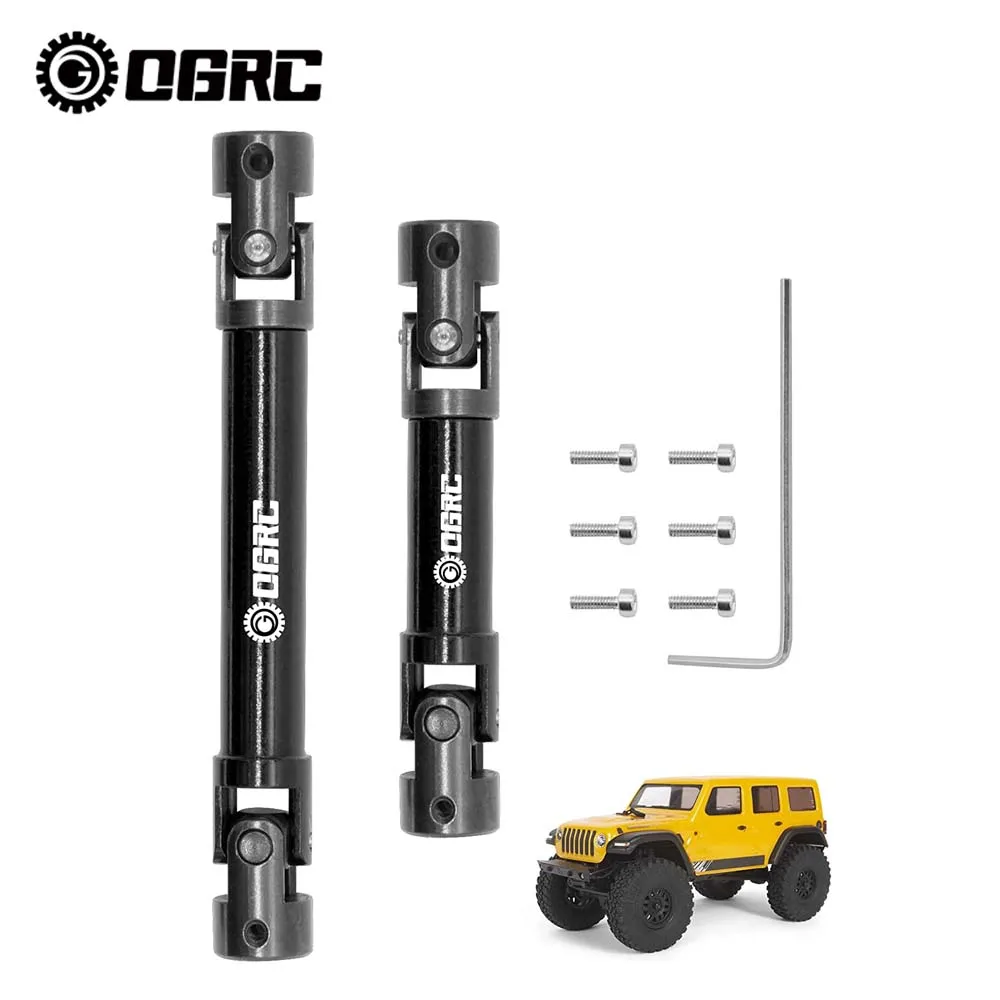 

OGRC 2Pcs Center Driveshaft Steel Drive Shaft for Axial SCX24 C10 AXI00001 JLU AXI00002 Bronco AXI00006 Upgrate Parts