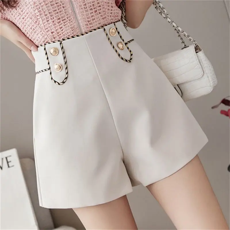 Women 2022 Summer New Fashion Shorts Female High Waist Wide Leg A-line Shorts Office Lady Elegant Work Wear Formal Shorts C26
Women 2022 Summer New Fashion Shorts Female High Waist Wide Leg A-line Shorts Office Lady Elegant Work Wear Formal Shorts C26
