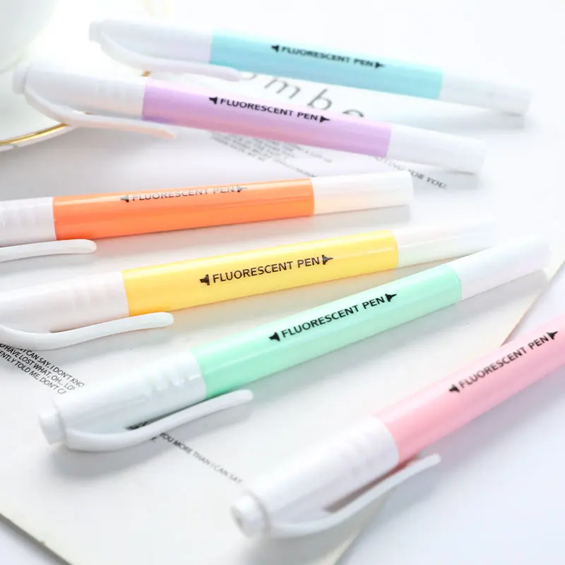 6 Pcs/set of Double-headed Fluorescent Highlighter Marker Marker Pastel Drawing Pen Student School Office Supplies
6 Pcs/set of Double-headed Fluorescent Highlighter Marker Marker Pastel Drawing Pen Student School Office Supplies