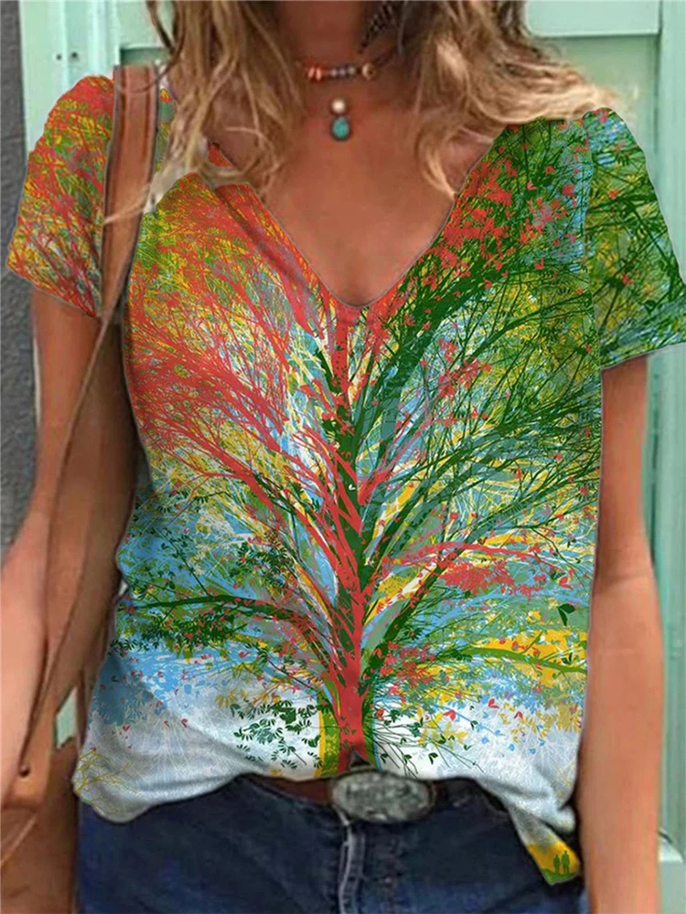 Women Round Neck Shirts Streetwear Fashion Printed Short Sleeve Tops Fashion Ladies Spring Slim All Match Pullover Blouse 2022
Women Round Neck Shirts Streetwear Fashion Printed Short Sleeve Tops Fashion Ladies Spring Slim All Match Pullover Blouse 2022