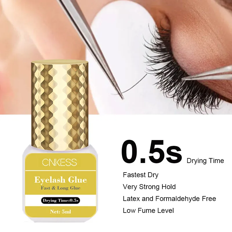 CNKESS New Glue For Eyelash Extension 0.5s Fast Drying False Eyelashes Adhesive For Eyelash Lash Glue Cosmetics Makeup 5ml
CNKESS New Glue For Eyelash Extension 0.5s Fast Drying False Eyelashes Adhesive For Eyelash Lash Glue Cosmetics Makeup 5ml