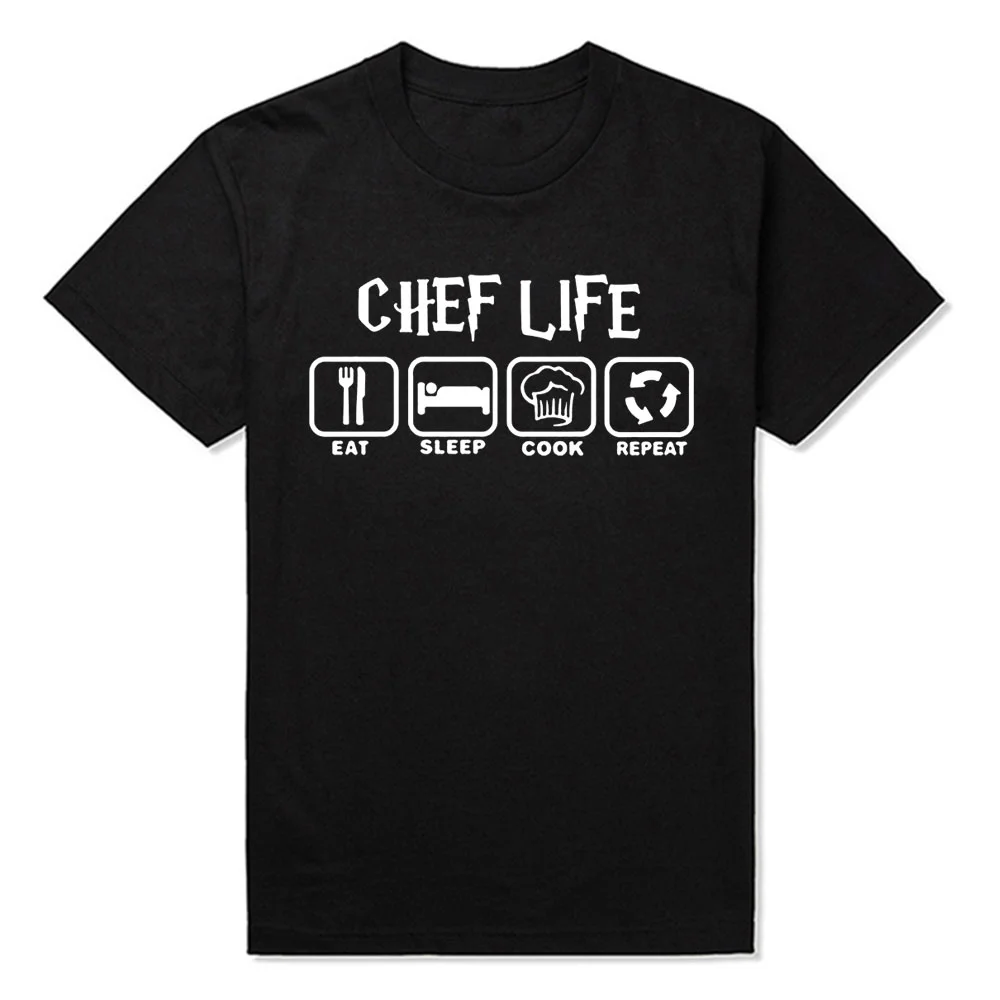 Funny Cool Eat Sleep Cook T Shirts Men Summer Style Short Sleeve Cotton Chef Life T-shirt Tops Camisetas
Funny Cool Eat Sleep Cook T Shirts Men Summer Style Short Sleeve Cotton Chef Life T-shirt Tops Camisetas