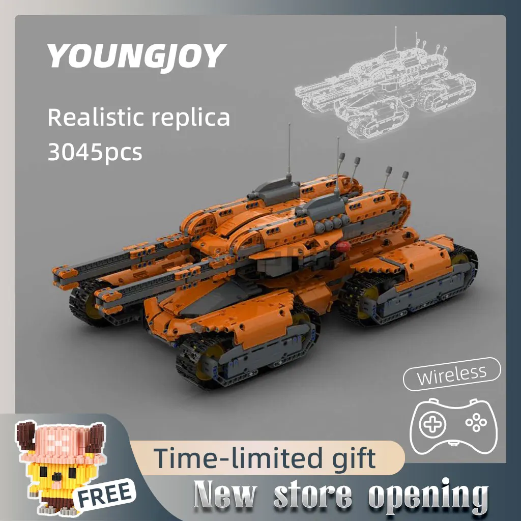 Moc-59688 Mammoth Tank MKII Le go Toy Model Remote Control 3045pcs Technology Mosaic Building Blocks Assembly Toy Gift for Kids
Moc-59688 Mammoth Tank MKII Le go Toy Model Remote Control 3045pcs Technology Mosaic Building Blocks Assembly Toy Gift for Kids