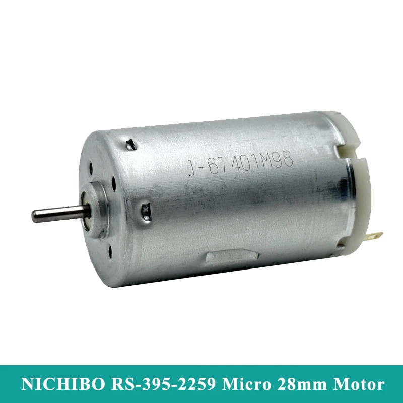 NICHIBO RS-395 Micro 28mm Electric Motor DC 6V 12V 14.4V 18V 12000RPM Carbon Brush Strong Magnetic Engine DIY Hobby Toy Model
NICHIBO RS-395 Micro 28mm Electric Motor DC 6V 12V 14.4V 18V 12000RPM Carbon Brush Strong Magnetic Engine DIY Hobby Toy Model