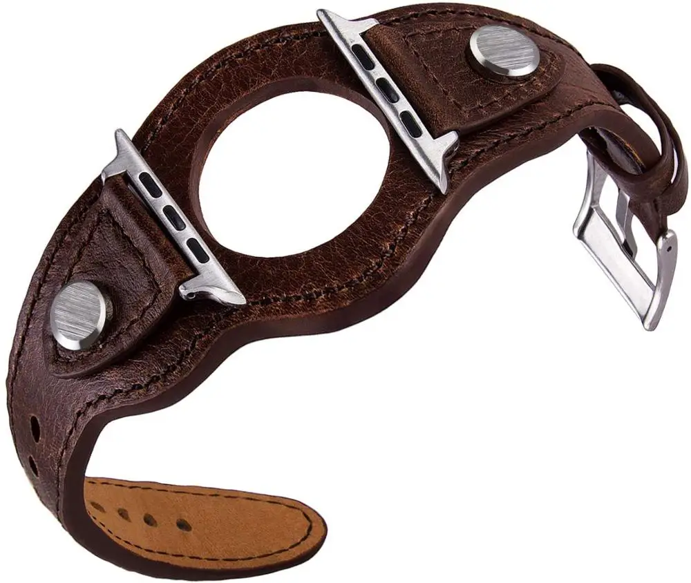 Leather Cuff strap For Apple watch band 45mm/41mm 40mm 44mm 42mm/38mm bracelet iWatch for Apple watch series 5 4 3 SE 6 7
Leather Cuff strap For Apple watch band 45mm/41mm 40mm 44mm 42mm/38mm bracelet iWatch for Apple watch series 5 4 3 SE 6 7