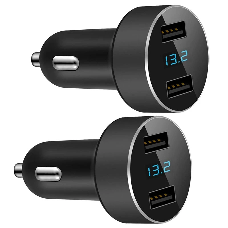 Автомобильное зарядное устройство с 2 USB-портами, выход 4,8 А, автомобильный адаптер, прикуриватель, измеритель напряжения, совместимый с Iphone,...
Автомобильное зарядное устройство с 2 USB-портами, выход 4,8 А, автомобильный адаптер, прикуриватель, измеритель напряжения, совместимый с Iphone,...