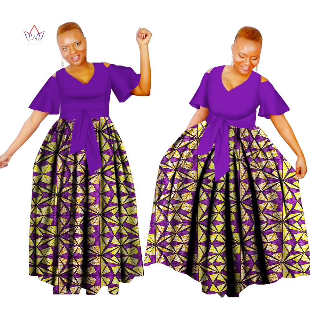 Bintarealwax Africa Style Maxi Dress for Women Bazin Riche Elegant Ladies Dresses Dashiki Short Sleeve Africa Clothing WY1504
Bintarealwax Africa Style Maxi Dress for Women Bazin Riche Elegant Ladies Dresses Dashiki Short Sleeve Africa Clothing WY1504