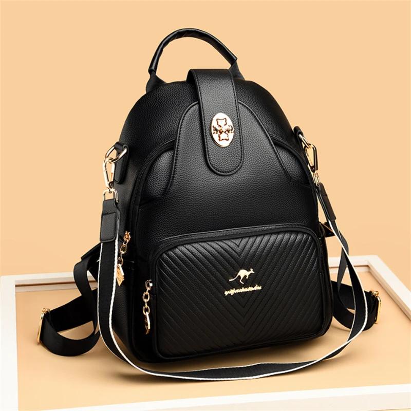 Brand Women's Backpacks Soft Leather Shoulder Bags Women's Backpack High Quality Large Capacity Girl's Schoolbag Bolsa Mochilas
Brand Women's Backpacks Soft Leather Shoulder Bags Women's Backpack High Quality Large Capacity Girl's Schoolbag Bolsa Mochilas