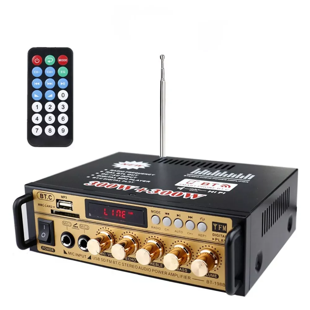 30W + 30W Bluetooth-compatible Speaker Power Amplifier Board DC 12V 220V Theater Audio Stereo Music Player Sound Card
30W + 30W Bluetooth-compatible Speaker Power Amplifier Board DC 12V 220V Theater Audio Stereo Music Player Sound Card