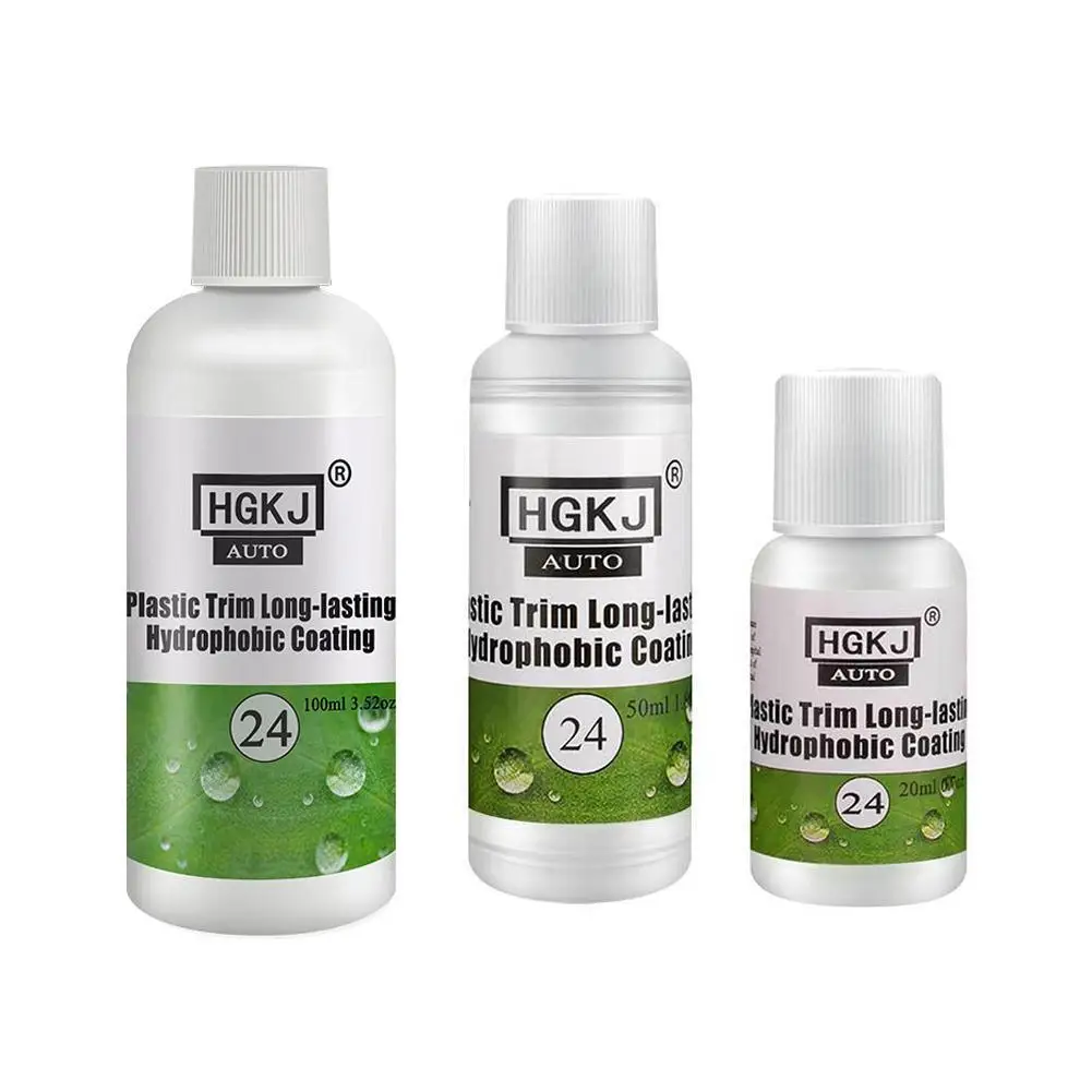 Plastic Renovator 50/100ML HGKJ 24 Coating For Auto Plastic Rubber Repair Clean Restore Gloss Black Shine Seal Brighten Retread 
Plastic Renovator 50/100ML HGKJ 24 Coating For Auto Plastic Rubber Repair Clean Restore Gloss Black Shine Seal Brighten Retread