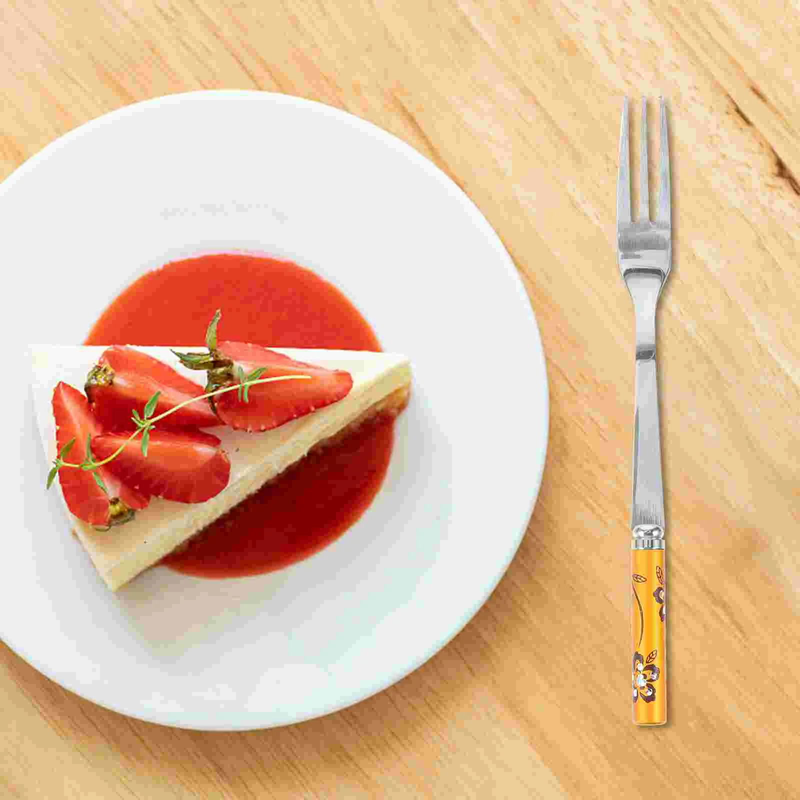 Stainless Flatware Dipping Cocktail Forks Appetizer Watermelon Handle Seafood Oyster Mini Appetizers 
Stainless Flatware Dipping Cocktail Forks Appetizer Watermelon Handle Seafood Oyster Mini Appetizers