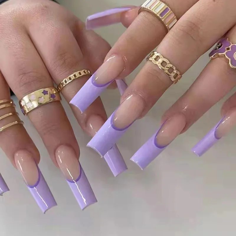 24pcs Light Luxurious Purple Contracted Nail Art Acrylic Full Cover Art Nail Tip
24pcs Light Luxurious Purple Contracted Nail Art Acrylic Full Cover Art Nail Tip