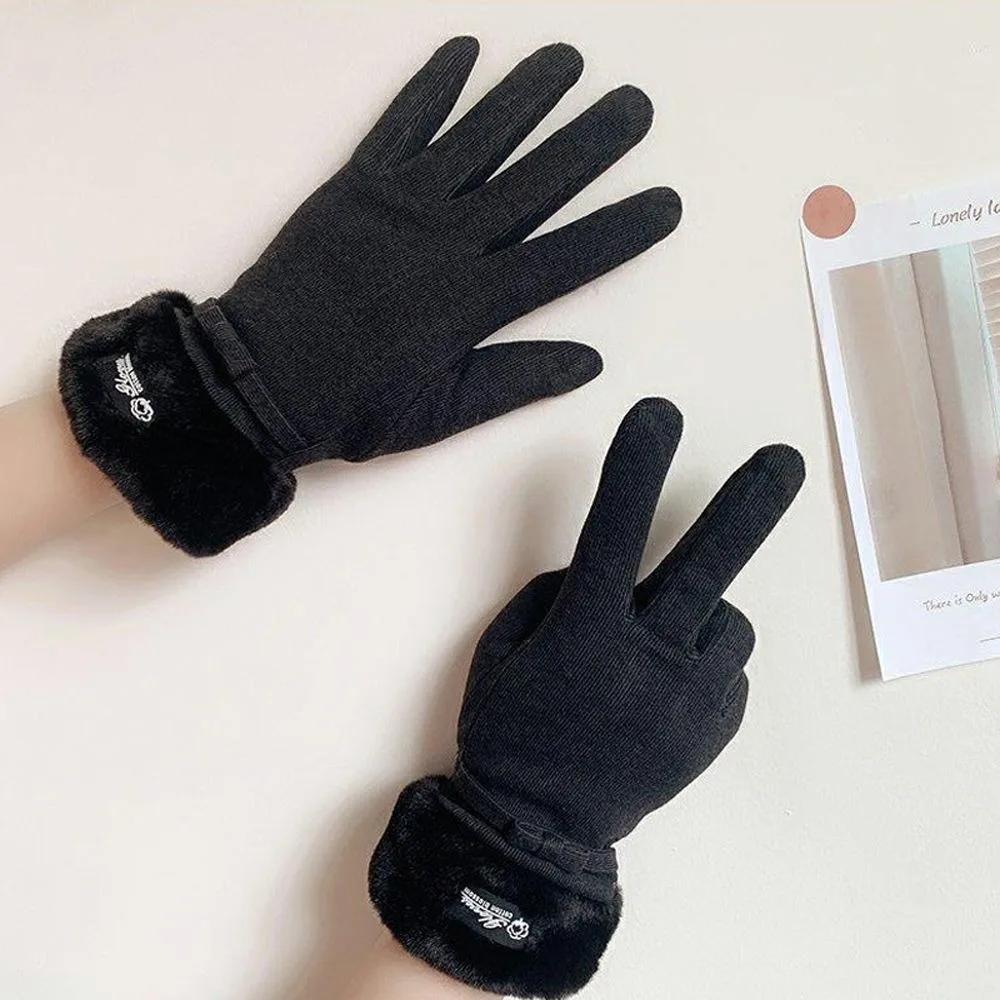 Bow Tie Hand Protection Touch Screen Driving Mitten Autumn Winter Female Gloves Korean Style Gloves Full Finger Gloves
Bow Tie Hand Protection Touch Screen Driving Mitten Autumn Winter Female Gloves Korean Style Gloves Full Finger Gloves