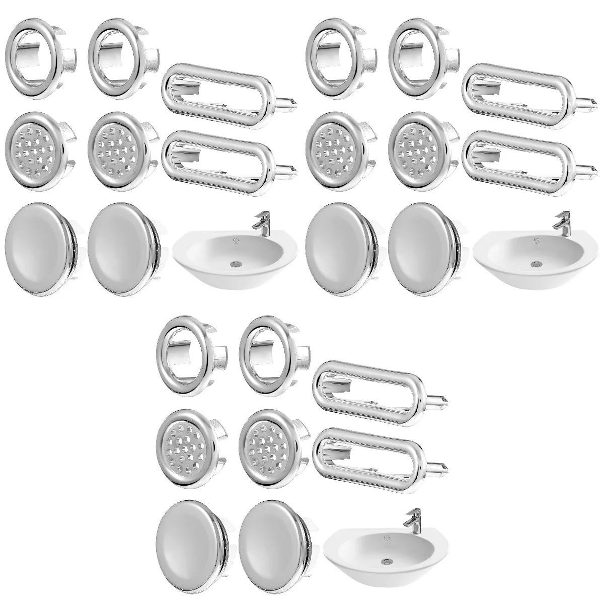 24 Pcs Bathroom Kitchen Universal Useful Overflow Drain Covers Overflow Drain Sink Covers Sink Hole Covers
24 Pcs Bathroom Kitchen Universal Useful Overflow Drain Covers Overflow Drain Sink Covers Sink Hole Covers