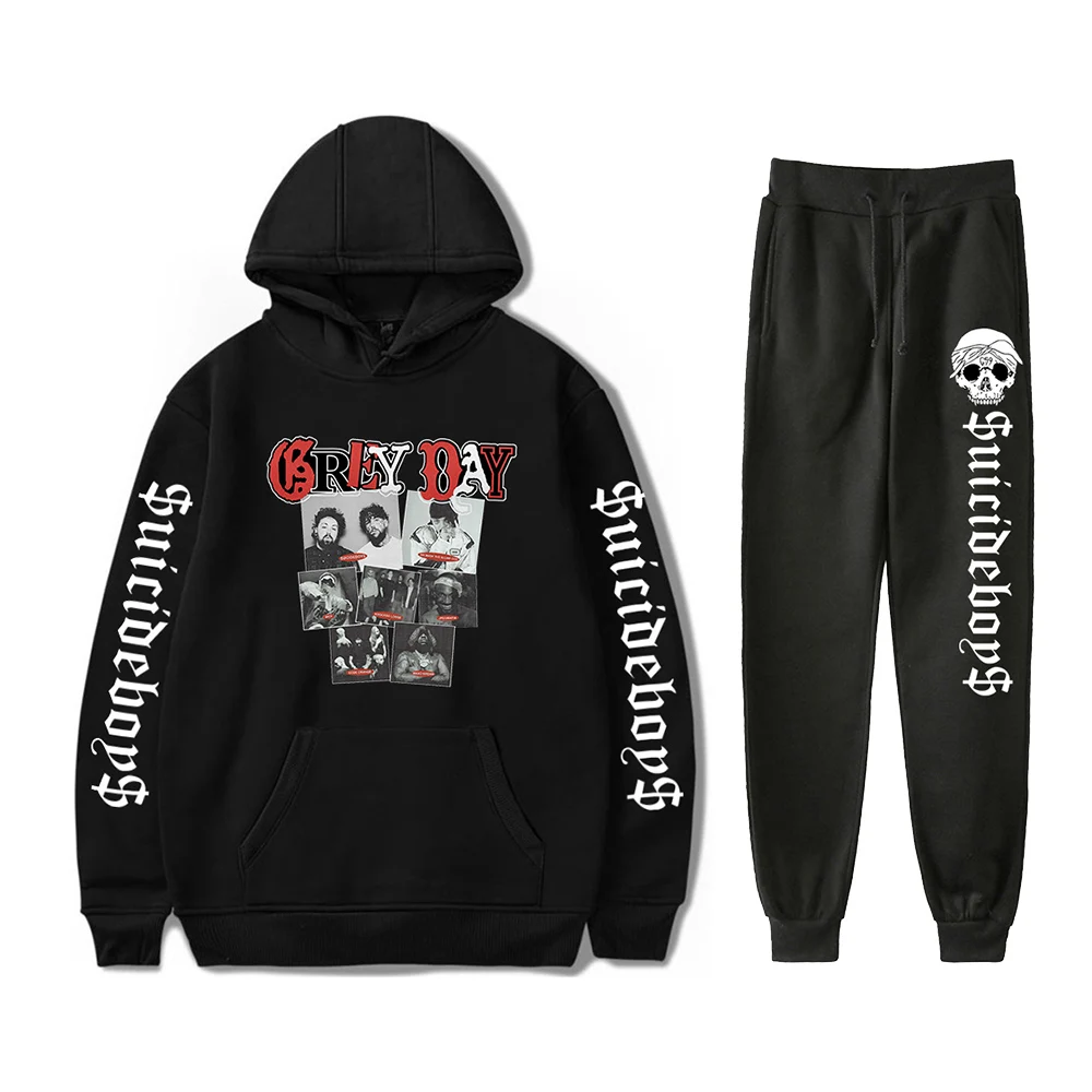 $uicideboy$ Grey Day Tour Merch Two Piece Set Hoodies Jogger Pants Women Men Sweatshirts+Sweatpants Rapper Suicideboys Clothes
$uicideboy$ Grey Day Tour Merch Two Piece Set Hoodies Jogger Pants Women Men Sweatshirts+Sweatpants Rapper Suicideboys Clothes