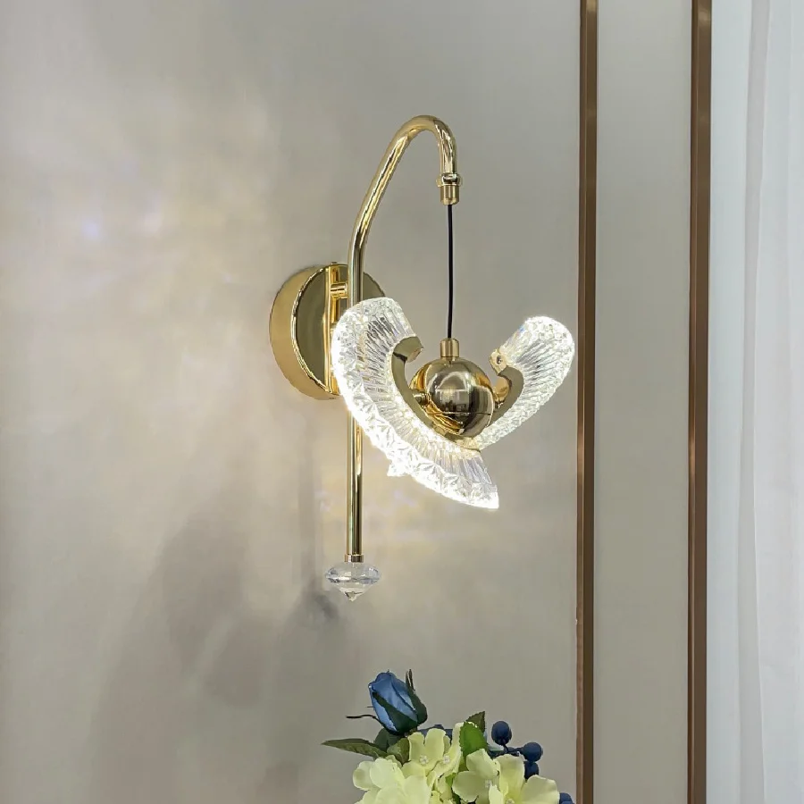 LED Living Room Crystal Wall Sconce Simple Aisle Corridor Staircase Lighting Bedroom Bedside Lamp Decorative Wall Small Lights
LED Living Room Crystal Wall Sconce Simple Aisle Corridor Staircase Lighting Bedroom Bedside Lamp Decorative Wall Small Lights