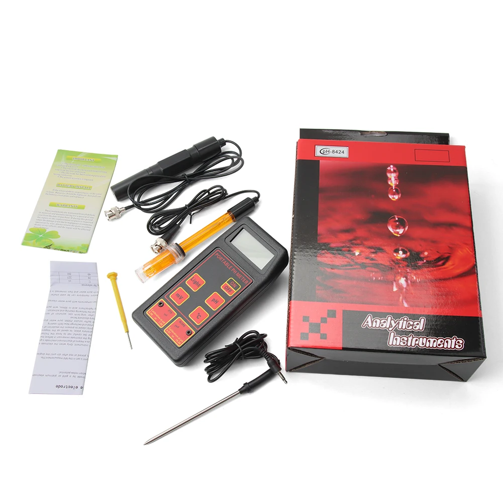 Yieryi TPH02128A Портативный измеритель pH/ORP/температуры 
Yieryi TPH02128A Портативный измеритель pH/ORP/температуры