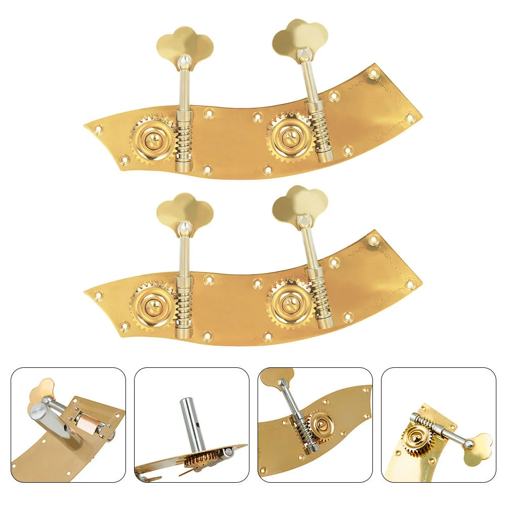 2 Pcs Bass Knob Guitar Tuner Double Head Tuning Pegs Portable Durable String Copper Alloy Beth
2 Pcs Bass Knob Guitar Tuner Double Head Tuning Pegs Portable Durable String Copper Alloy Beth
