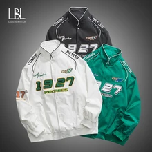 LBL Mens Cargo Jaeket Multi-pocket Trend Baseball Jacket Streetwear Mens Clothing 2023 Autumn and Winter Work Bomber Jacket
