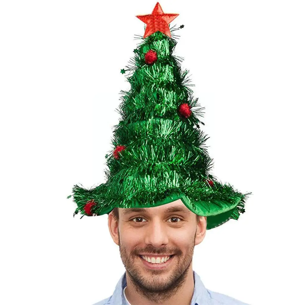 Shiny Tinsel Christmas Tree Hat Adult Children Xmas Cap Decor Cute Cosplay Party Costume Dress Party Hat Up F7p5 
Shiny Tinsel Christmas Tree Hat Adult Children Xmas Cap Decor Cute Cosplay Party Costume Dress Party Hat Up F7p5