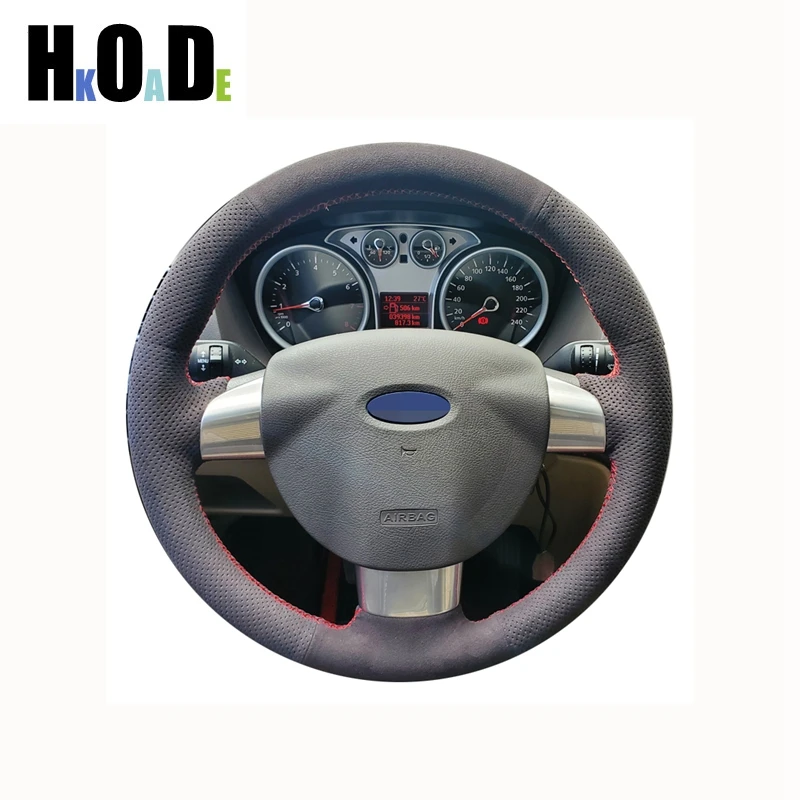 Для Ford Focus 2 2005-2011 (3 Спицы) DIY сшитый вручную черный замшевый чехол рулевого колеса автомобиля
Для Ford Focus 2 2005-2011 (3 Спицы) DIY сшитый вручную черный замшевый чехол рулевого колеса автомобиля