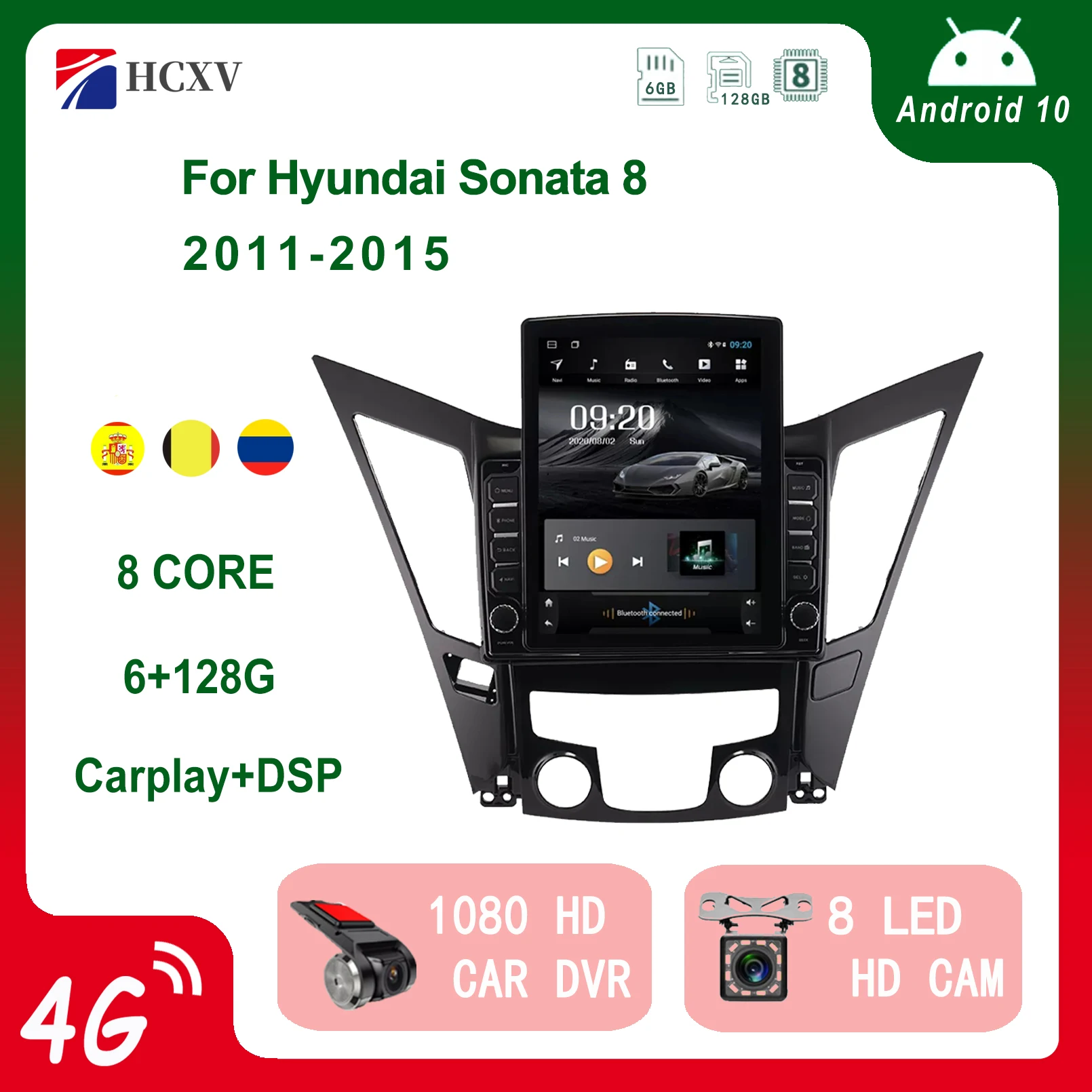 Автомобильный радиоплеер HCXV Android в стиле Тесла вертикальный для Hyundai Sonata 8 мультимедийный плеер Carplay GPS навигация
Автомобильный радиоплеер HCXV Android в стиле Тесла вертикальный для Hyundai Sonata 8 мультимедийный плеер Carplay GPS навигация
