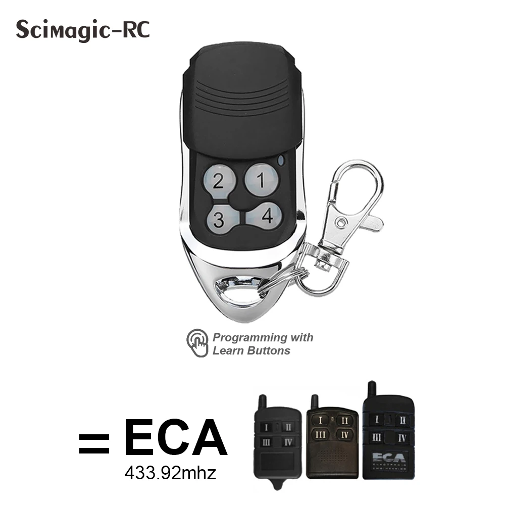ECA Remote Control Replacement ECA Electronic Engineering Receiver 81CR 82CR 84CR ACR-6 433mhz Garage Door Opener Rolling Code
ECA Remote Control Replacement ECA Electronic Engineering Receiver 81CR 82CR 84CR ACR-6 433mhz Garage Door Opener Rolling Code