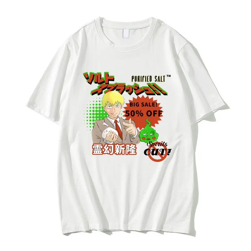 Anime Mob Psycho 100 T-shirt Men Women Manga Arataka Reigen Dimple Tee Short Sleeve Men's Fashion Streetwear Man Casual Tshirt
Anime Mob Psycho 100 T-shirt Men Women Manga Arataka Reigen Dimple Tee Short Sleeve Men's Fashion Streetwear Man Casual Tshirt