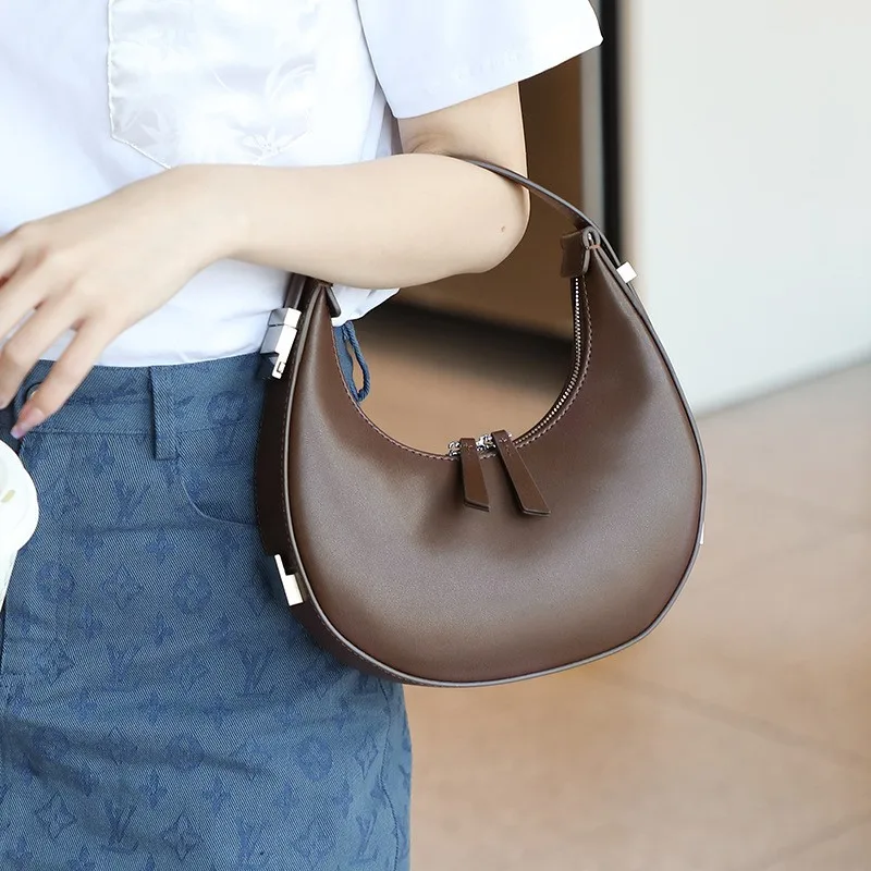 2023 New European And American Retro Niche Cowhide Crescent Bag Underarm Bag Half-moon Shoulder Bag сумкаженская Women's Bag
2023 New European And American Retro Niche Cowhide Crescent Bag Underarm Bag Half-moon Shoulder Bag сумкаженская Women's Bag