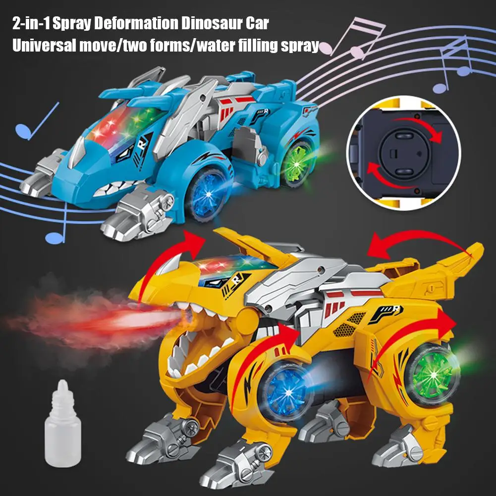 2-In-1 Spray Dinosaur Transforming Car Electric Triceratops Deformation Car With Light Music Educational Toy For Kids
2-In-1 Spray Dinosaur Transforming Car Electric Triceratops Deformation Car With Light Music Educational Toy For Kids