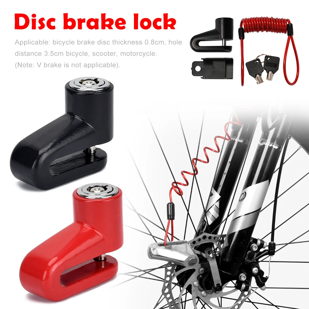 

Motorcycle Sturdy Wheel Disc Brake Lock Security Anti Thief Alarm Motorcycl Anti theft Disk Disc Brake Rotor Lock Cycling